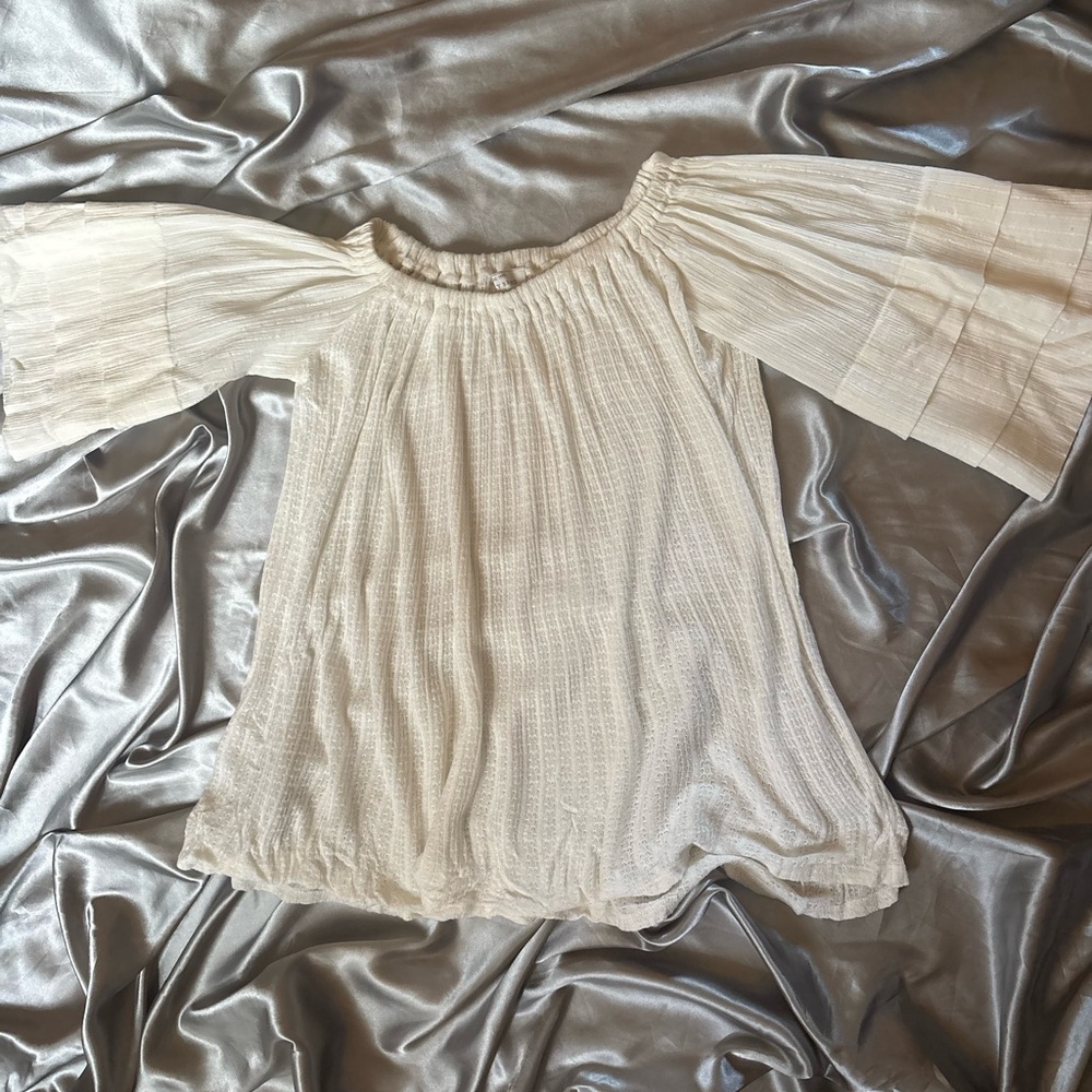 Lucky Brand Cream Lace Top